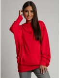 Multifunctional dress/tunic/hoodie 3 in 1 red FG620